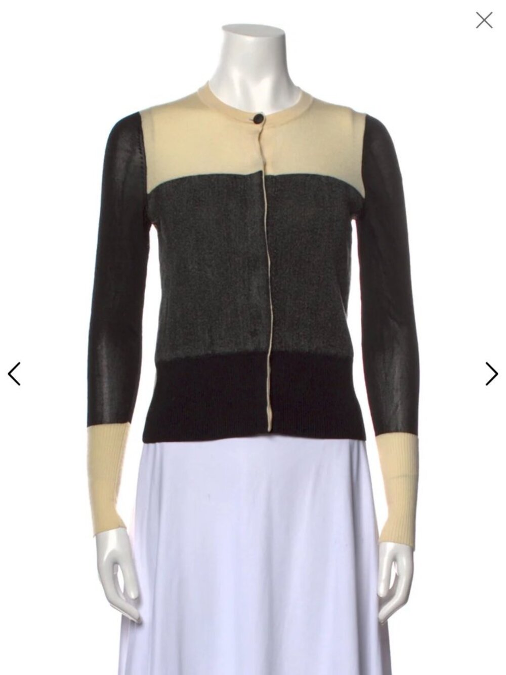 Rag&Bone Colorblock Pattern Crew Neck Sweater